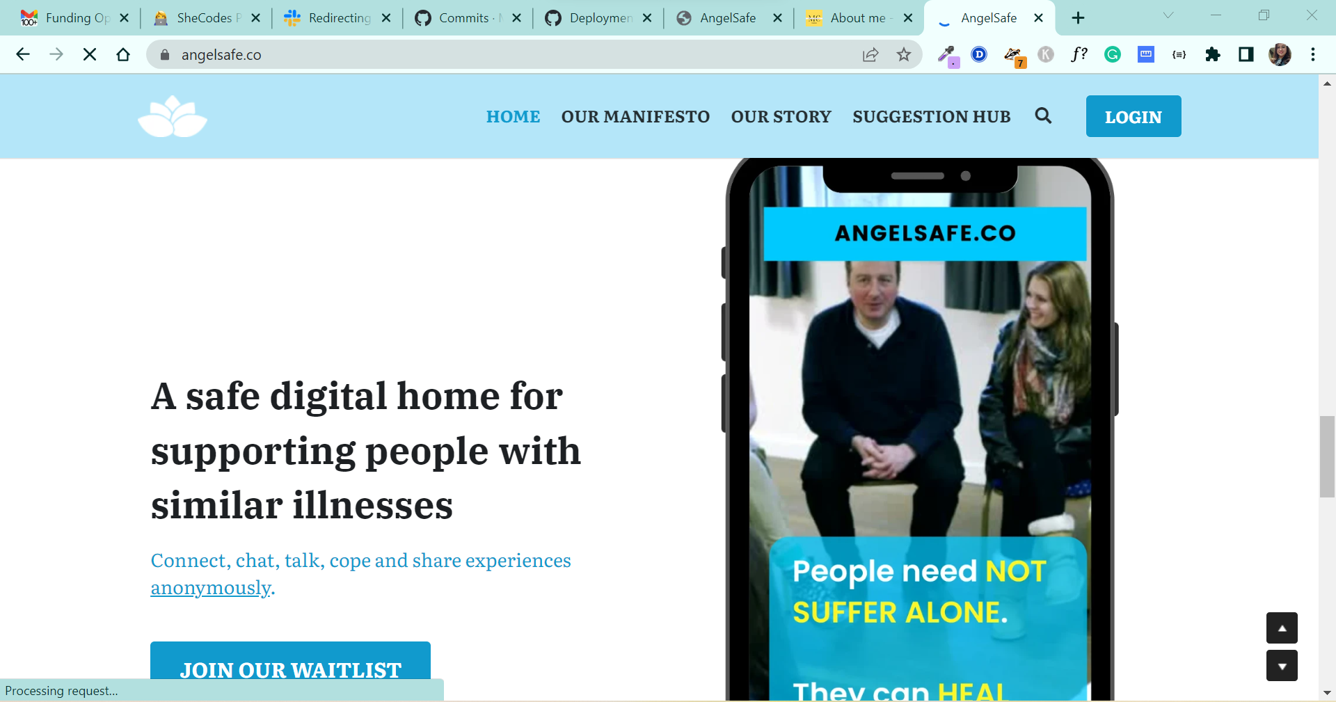 angelsafe site preview